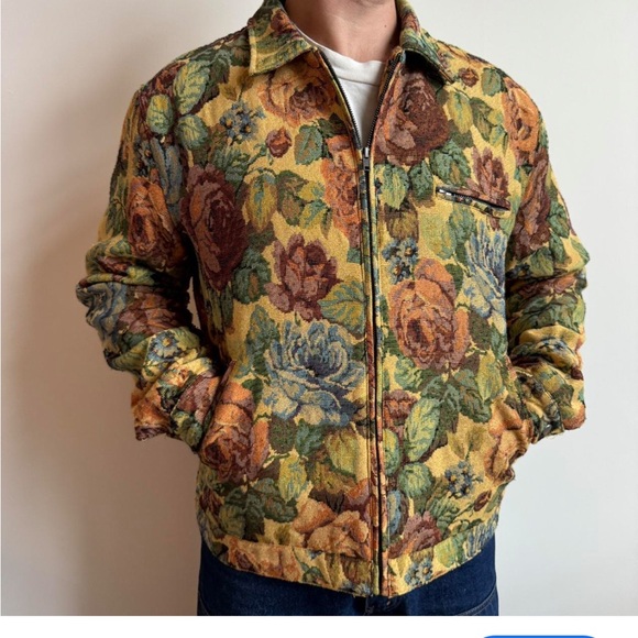 PACSUN Denim &Flower Jacket